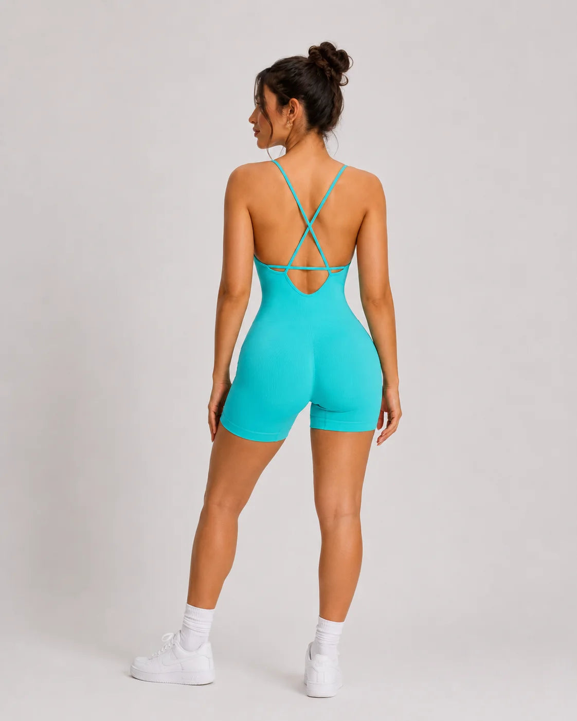 Backless Sculpt Jumpsuit Stylish open-back one-piece design