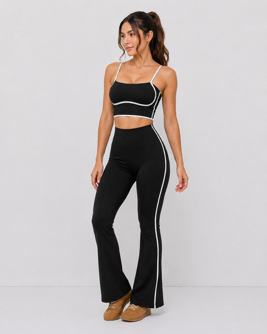 Flare Sculpt Leggings High-waisted flare-leg design