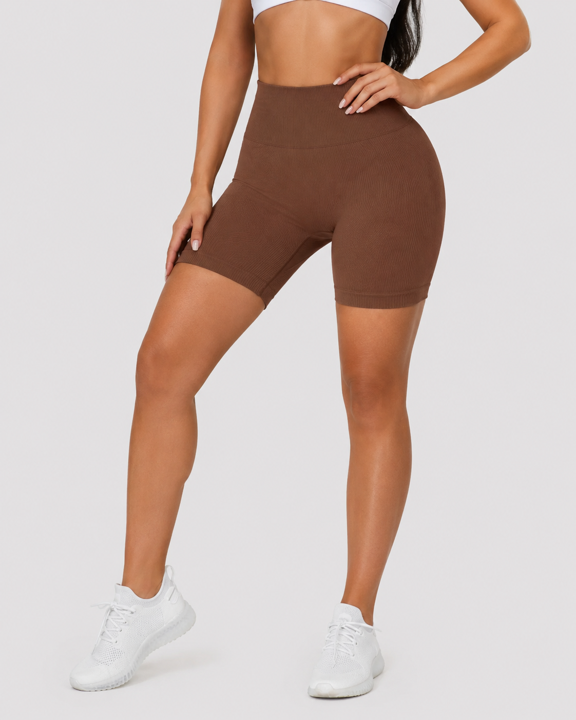Ribbed Sculpt Shorts High-waisted sculpting fit
