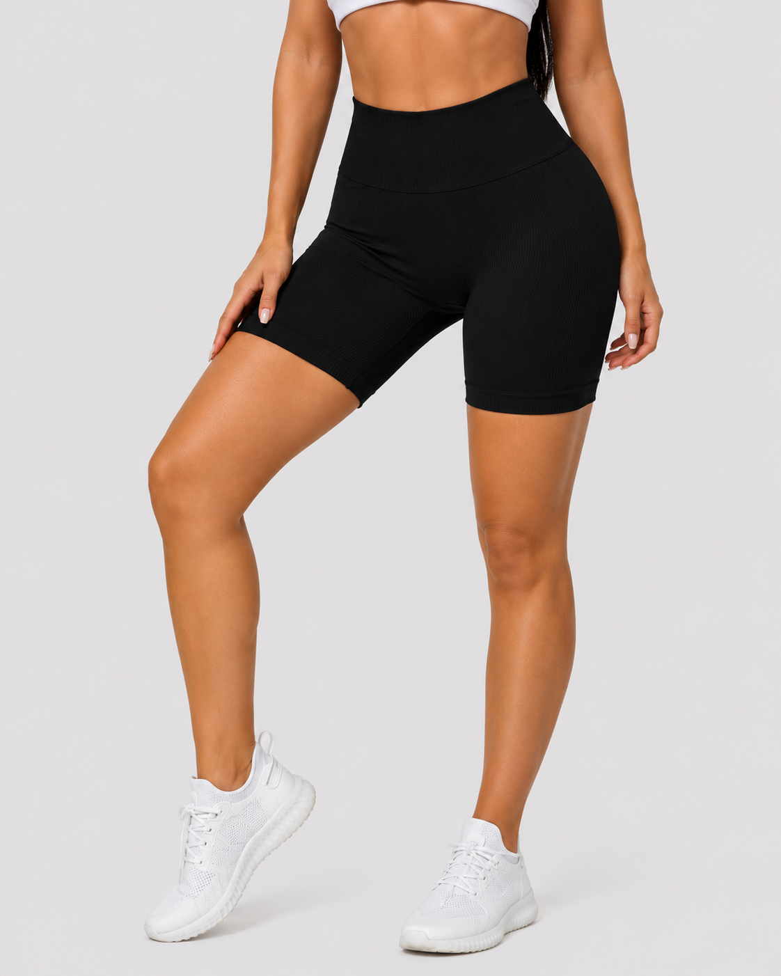 Ribbed Sculpt Shorts High-waisted sculpting fit