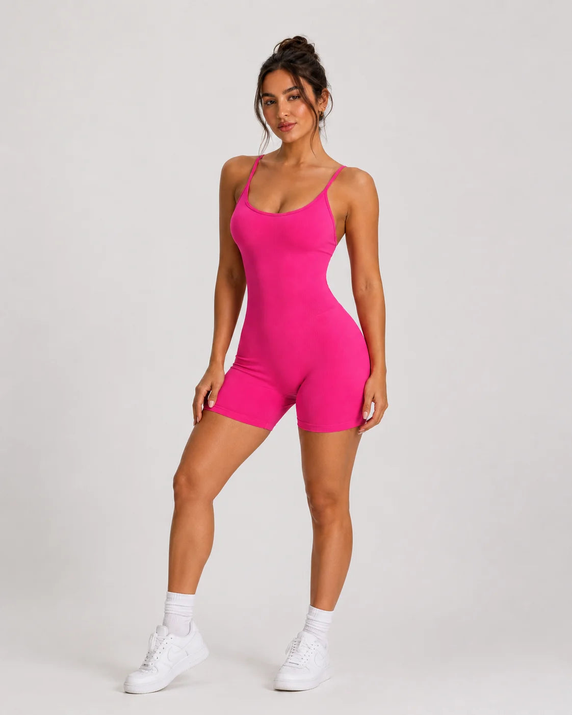 Backless Sculpt Jumpsuit Stylish open-back one-piece design