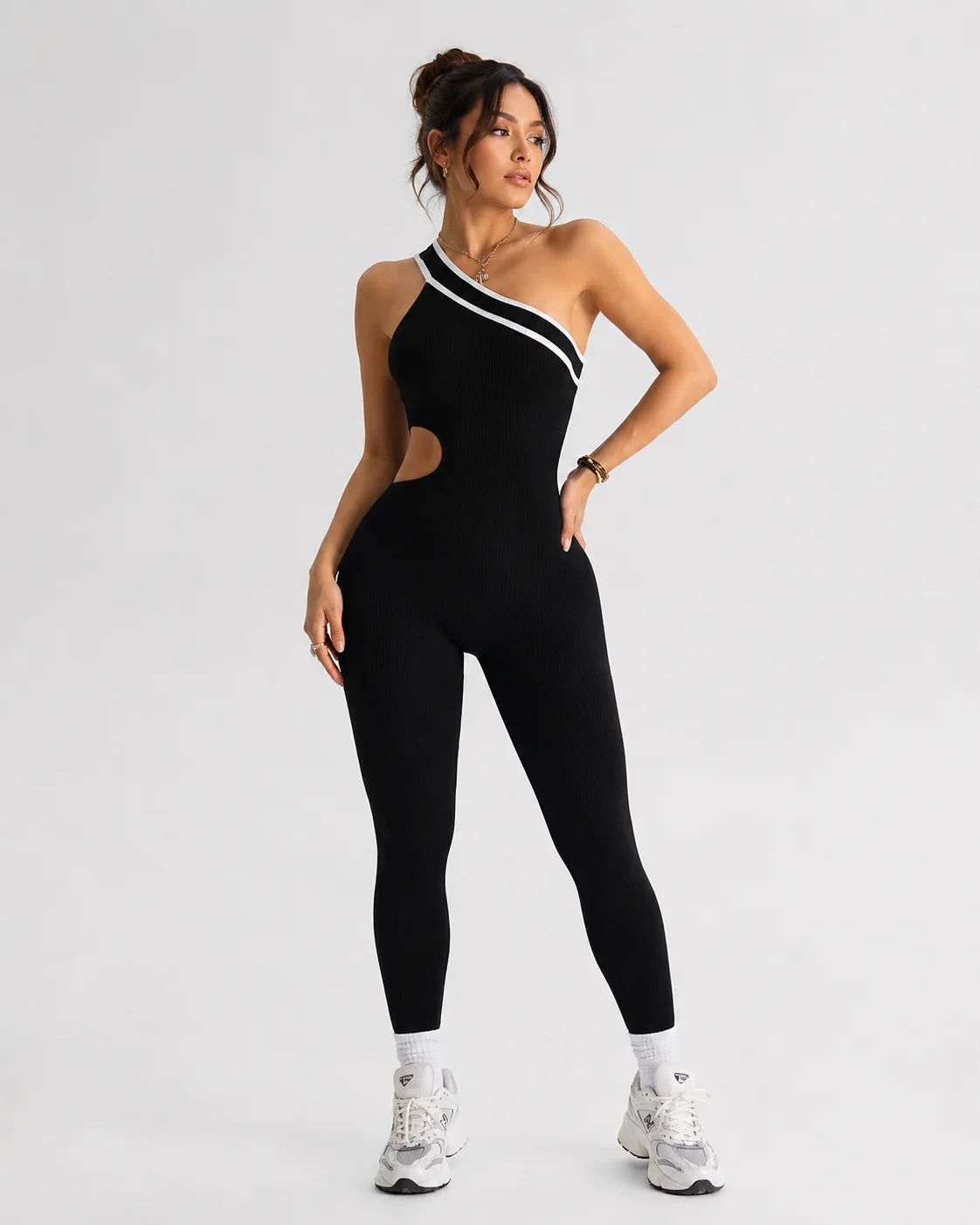Seamless Yoga Jumpsuit Tummy Control Butt-Lifting Workout Bodysuit